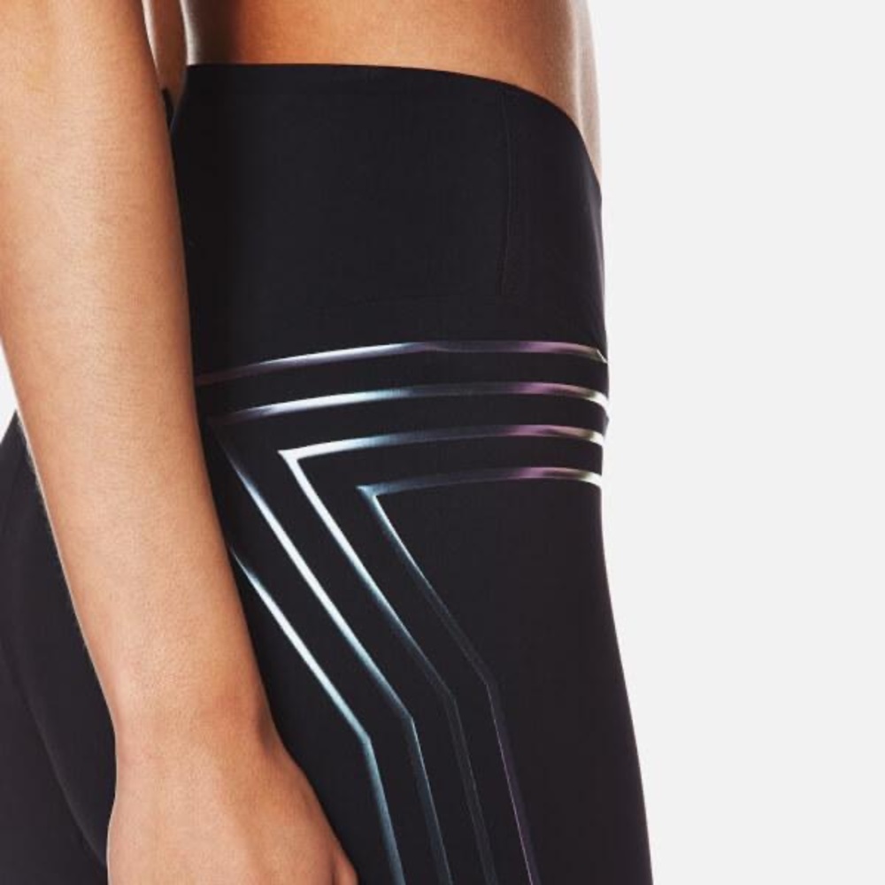 LUCAS HUGH Woman Blackstar Iridescent Stretch-jersey Leggings - worn once